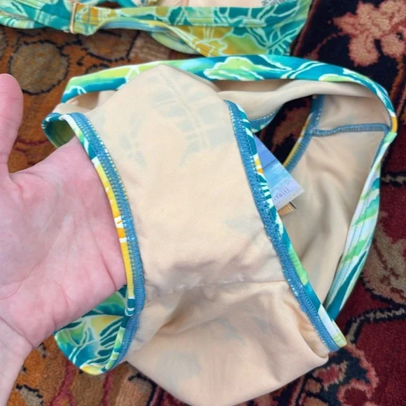 Vintage CHRISTINA Bikini NWT NEW floral beachy medium + large small? 90s - Picture 13 of 13
